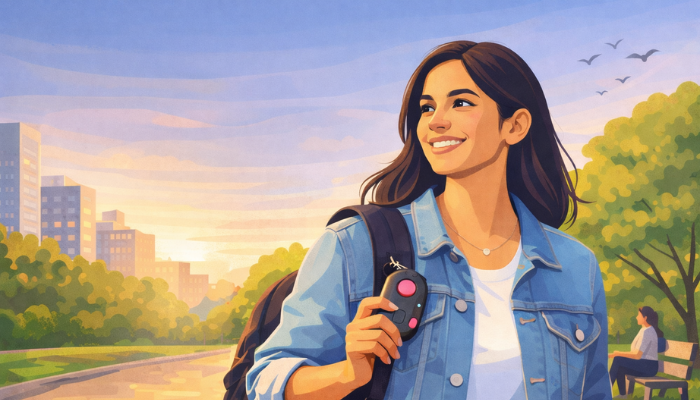 The Comfort Effect of Carrying a Safety Gadget