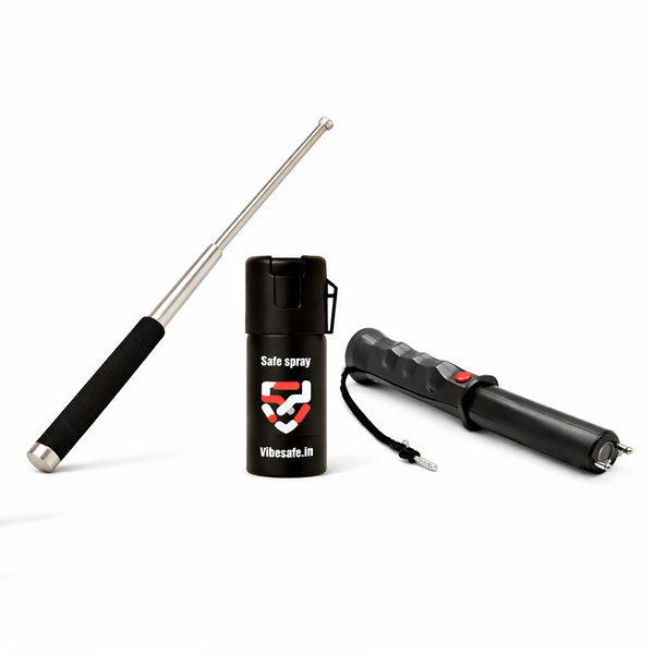 VibeSafe Combo – Guardian Torch, Instinct Baton & ElectraGuard 3-in-1