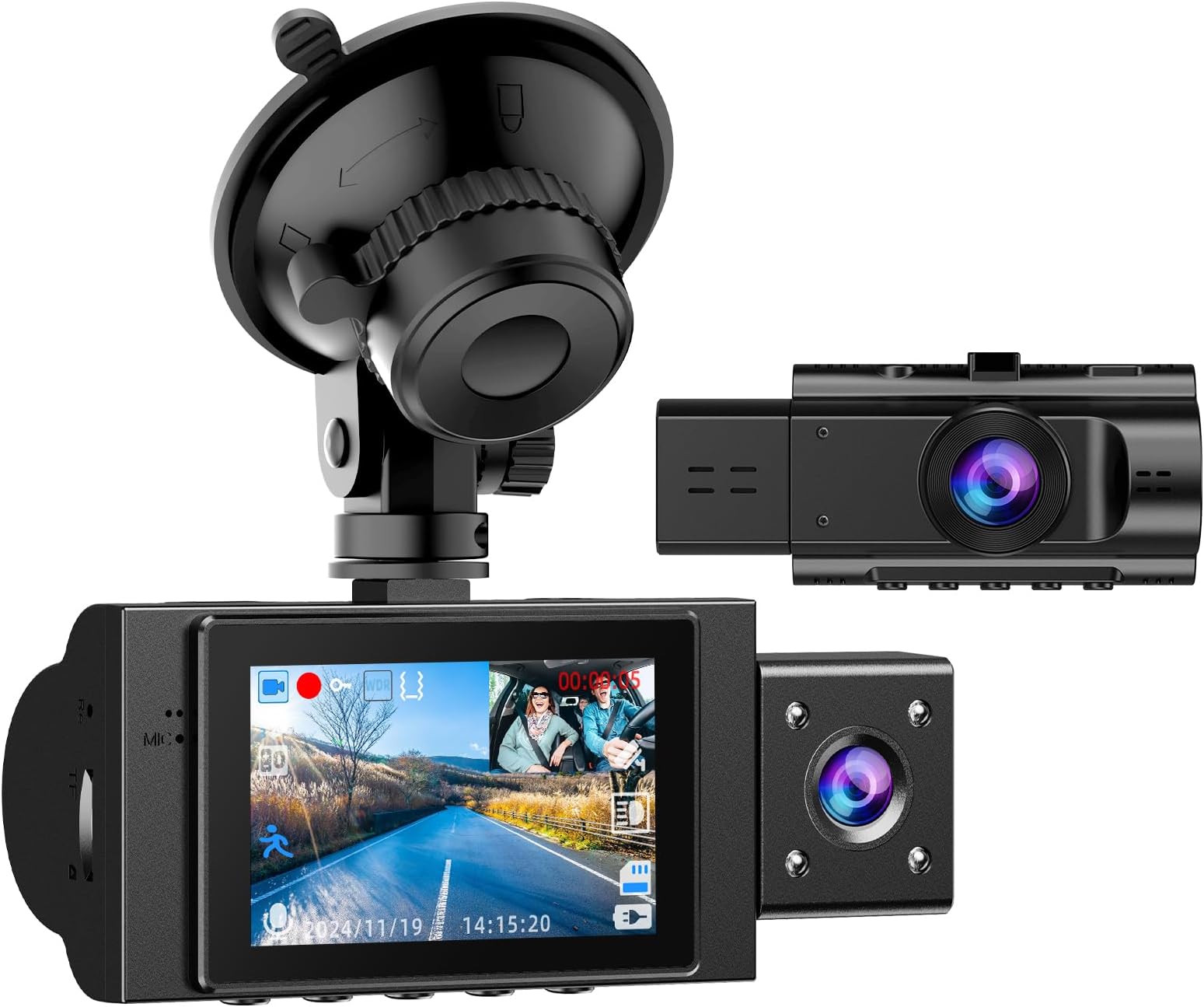 RoadSnap WiFi – HD 1080P Dash Cam with App Control & Night Vision