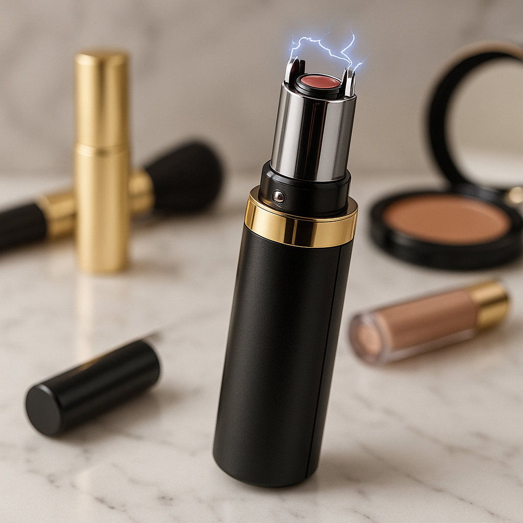 Buy Lipstick Stun Gun for Women – Discreet Self-Defense with Flashlight & Rechargeable Battery