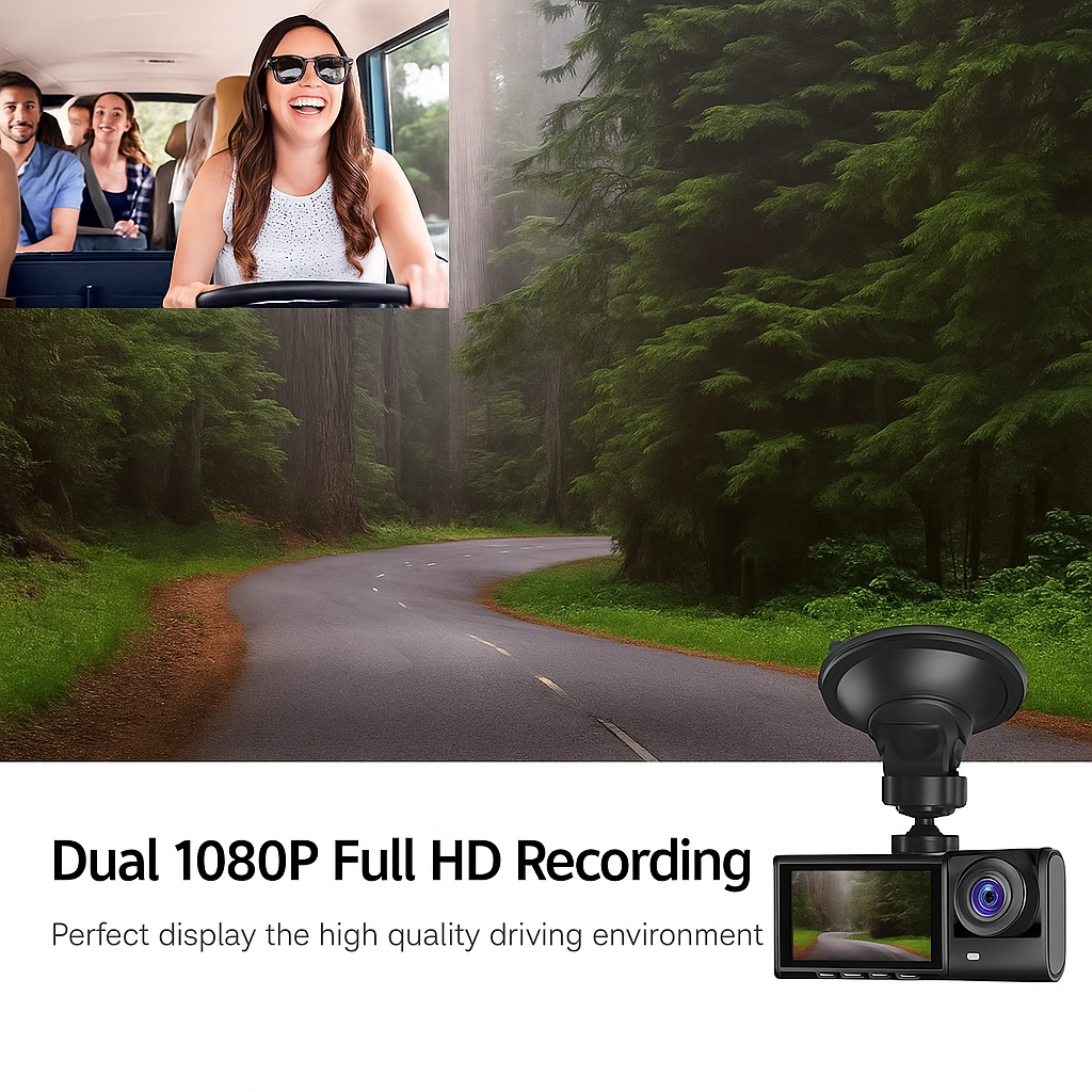 RoadSnap WiFi – HD 1080P Dash Cam with App Control & Night Vision