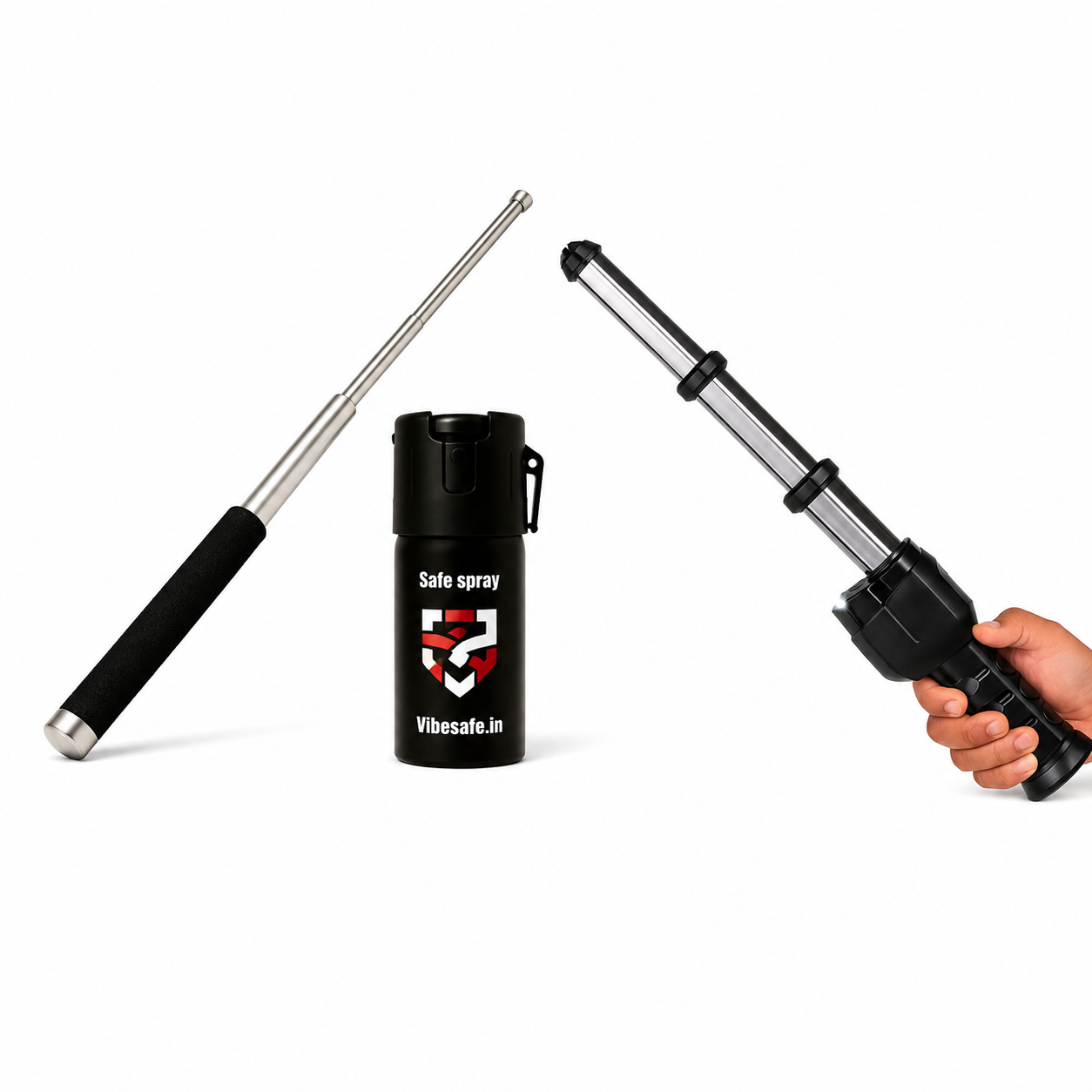 VibeSafe Combo – Guardian Torch, Instinct Baton & Strike bolt