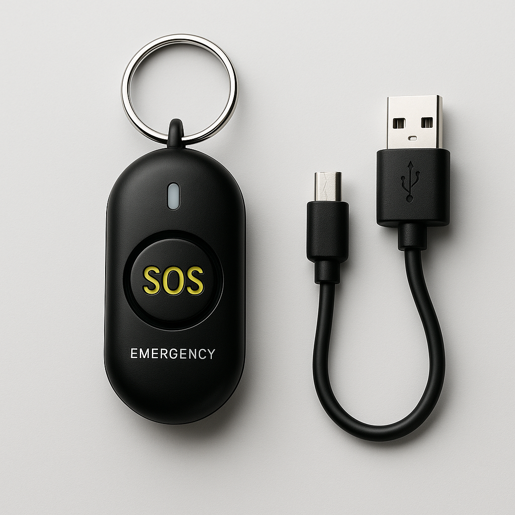Vibesafe Combo - Multipurpose Keychain + Pepper Spray + SOS Alarm Keychain
