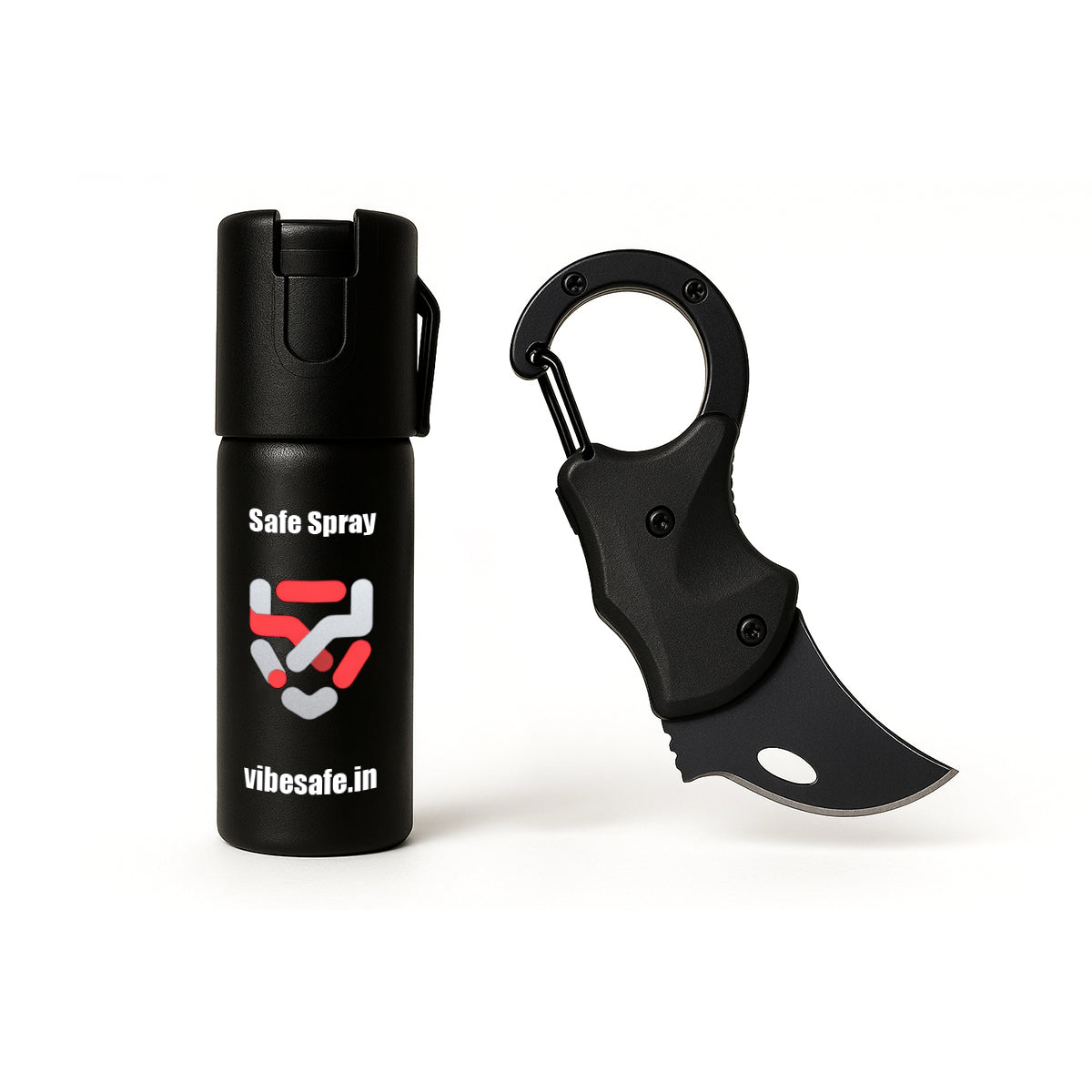 Vibesafe Combo - Pepper Spray + Multipurpose Keychain