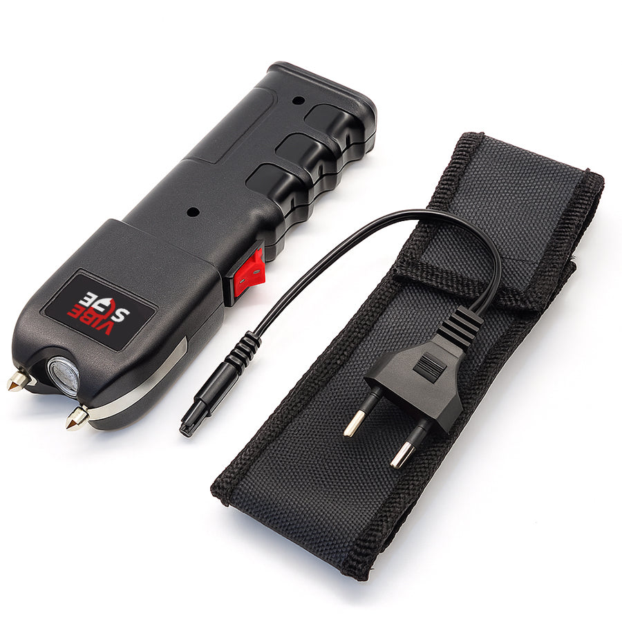E-Wave V-2.0 Rechargeable Stun Gun with LED Flashlight – Legal Self-Defense in India